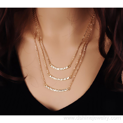 Three Layers Necklace Multi-Layer Chain Jewelry Wholesale